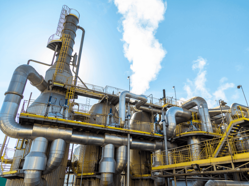Planta industrial do setor sucroenergético de açúcar e etanol